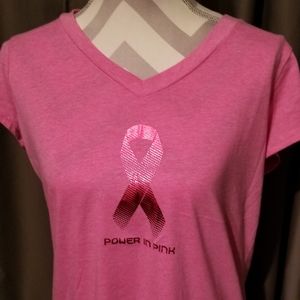 NWOT XERSION PERFORMANCEWEAR BREAST CANCER TEE SHIRT.